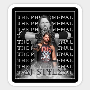 vintage AJ Styles Sticker